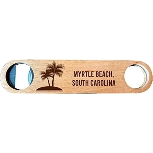 Myrtle BeachSouth CarolinaWooden Bottle Opener palm design Image 1