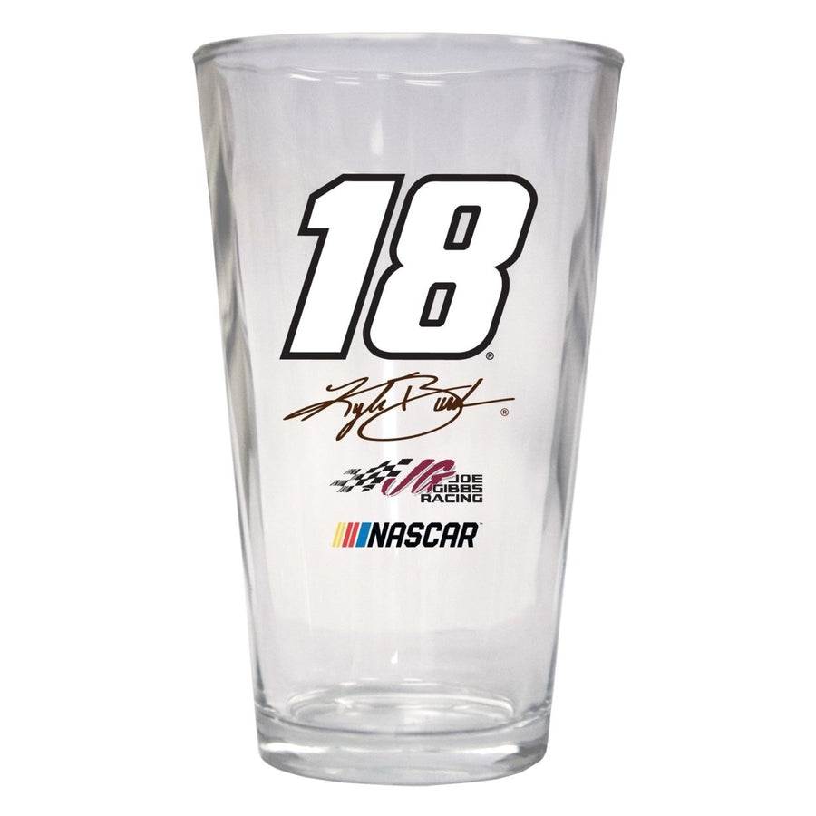 Kyle Busch 18 NASCAR Pint Glass  for 2020 Image 1