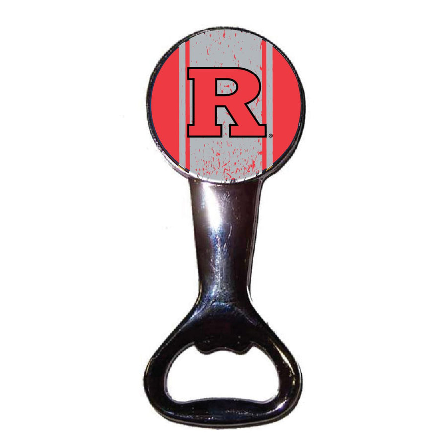 Rutgers Scarlet Knights Officially Licensed Magnetic Metal Bottle Opener - Tailgate and Kitchen Essential Image 1