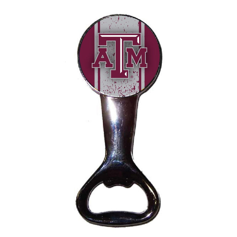 Texas AandM Aggies Officially Licensed Magnetic Metal Bottle Opener - Tailgate and Kitchen Essential Image 1
