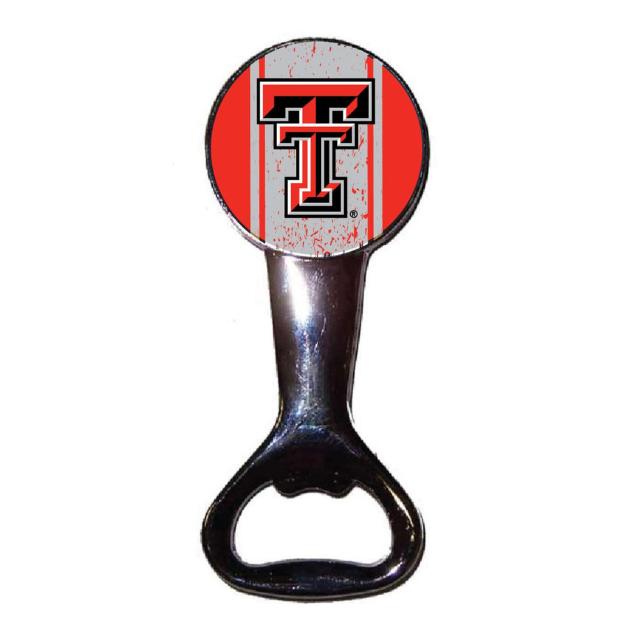 Texas Tech Red Raiders Officially Licensed Magnetic Metal Bottle Opener - Tailgate and Kitchen Essential Image 1
