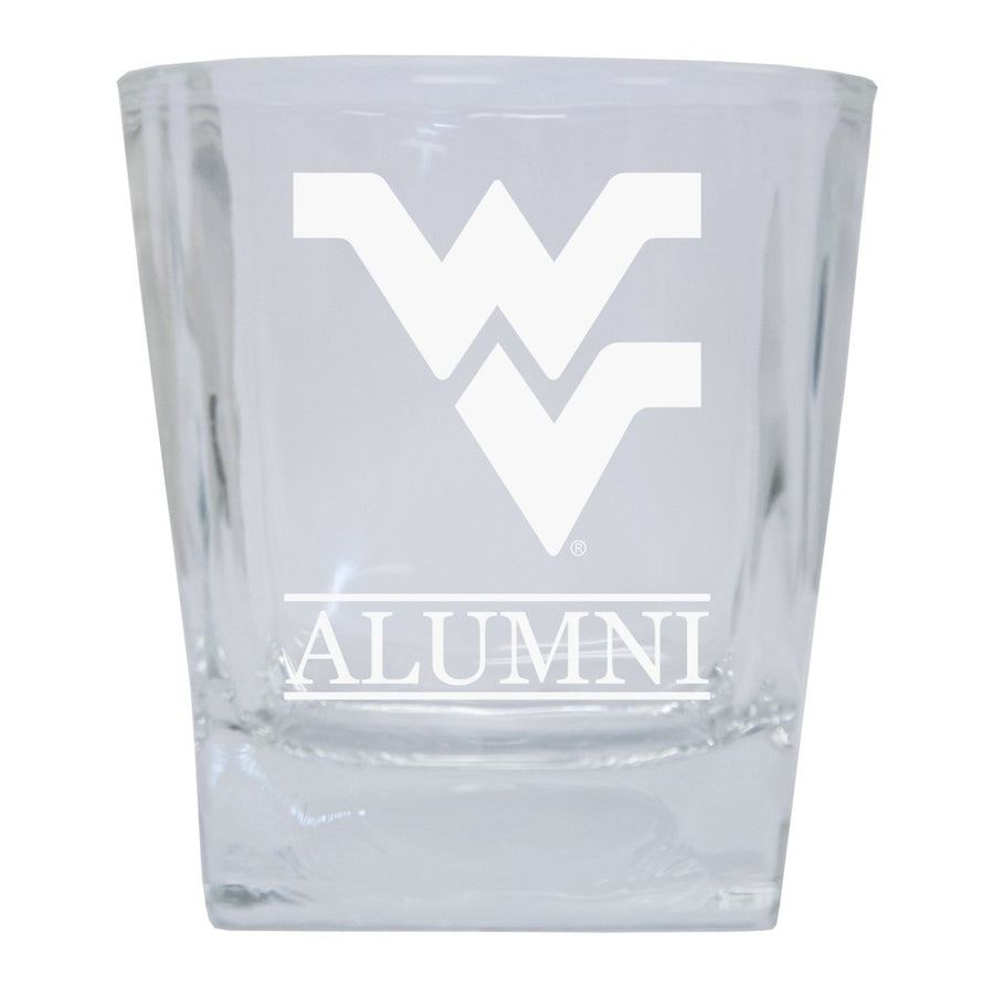 West Virginia Mountaineers 2-Pack Alumni Elegance 10oz Etched Glass Tumbler Image 1