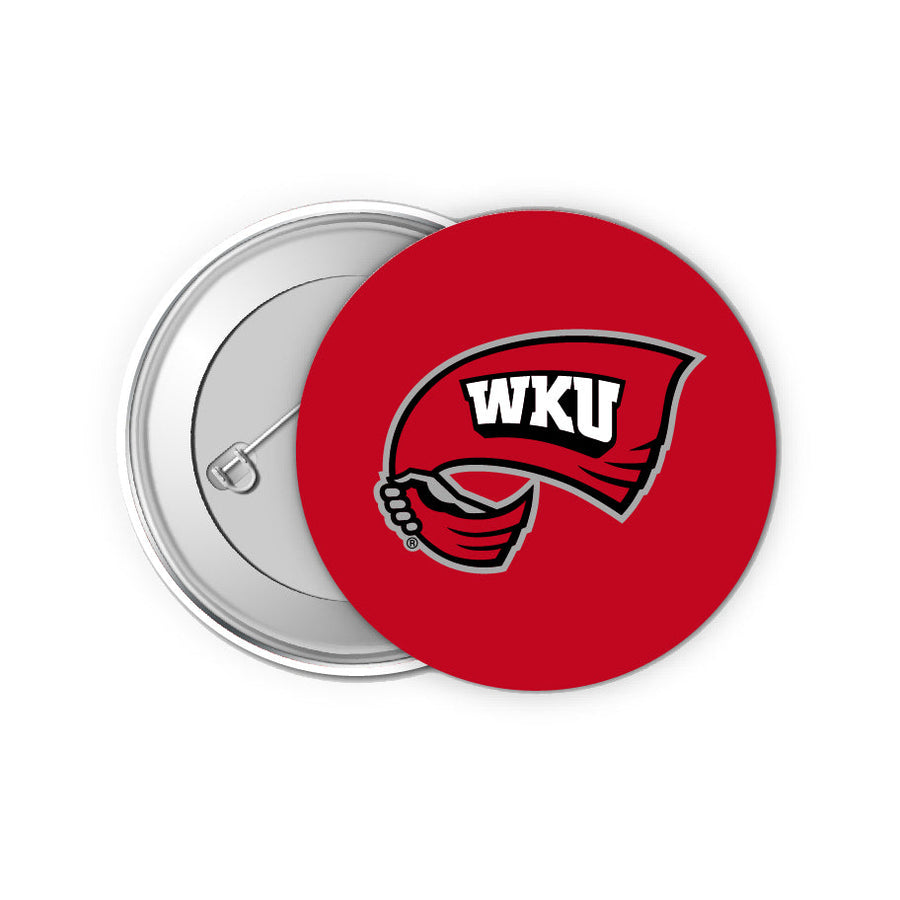 Western Kentucky Hilltoppers 2-Inch Button Pins (4-Pack)  Show Your School Spirit Image 1