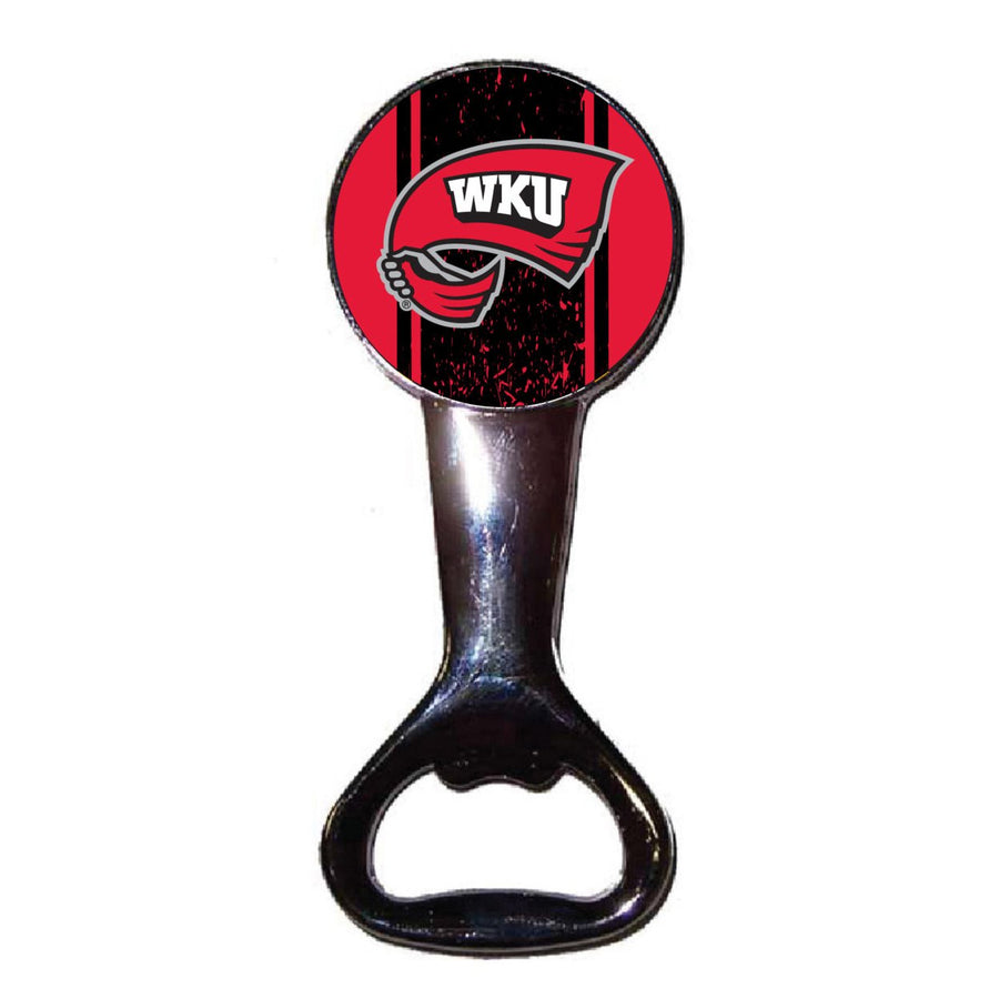 Western Kentucky Hilltoppers Officially Licensed Magnetic Metal Bottle Opener - Tailgate and Kitchen Essential Image 1