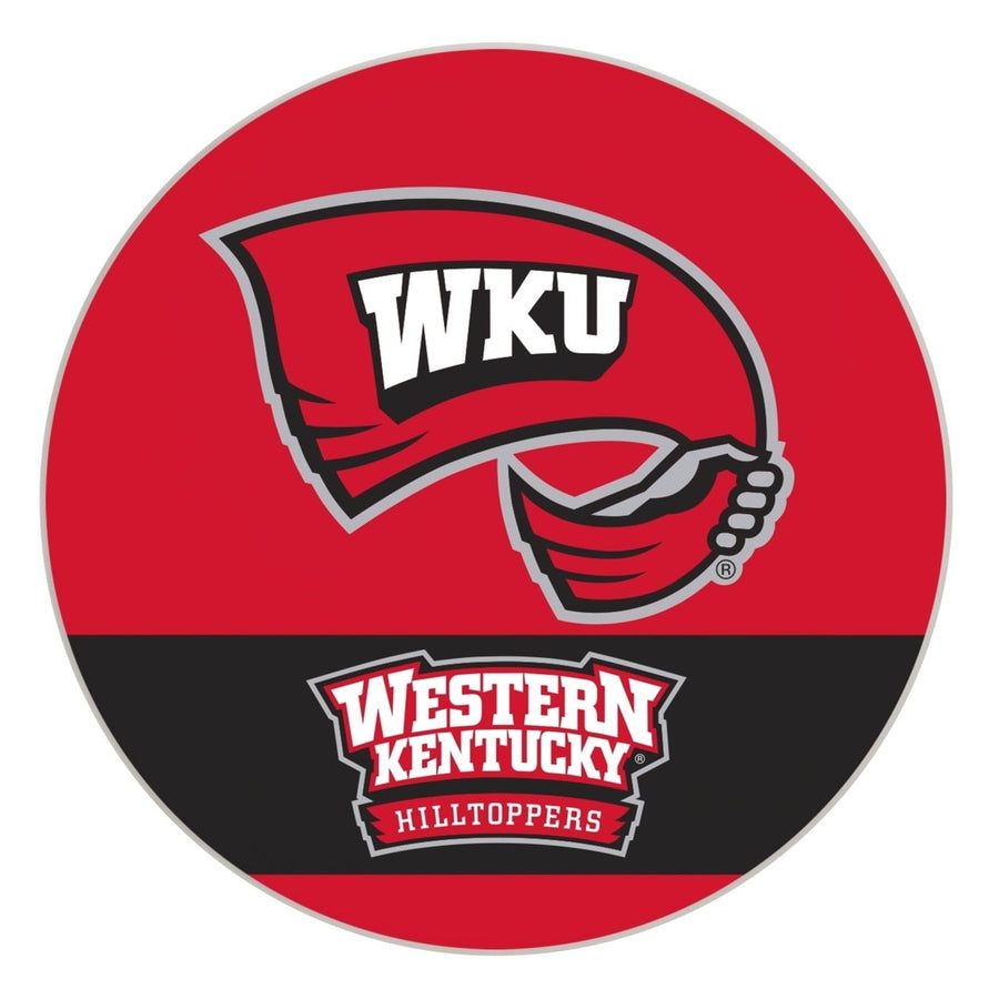 Western Kentucky Hilltoppers Officially Licensed Paper Coasters (4-Pack) - VibrantFurniture-Safe Design Image 1