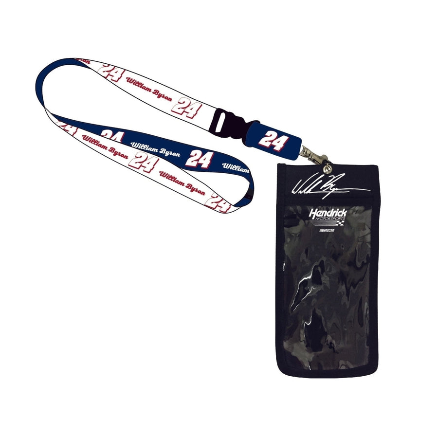 William Byron 24 Racing Nascar Deluxe Credential Holder w/Lanyard  for 2020 Image 1