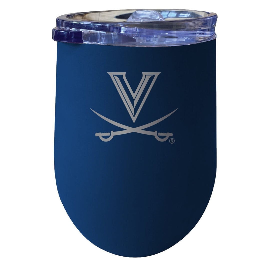 Virginia Cavaliers NCAA Laser-Etched Wine Tumbler - 12oz Stainless Steel Insulated Cup Image 3