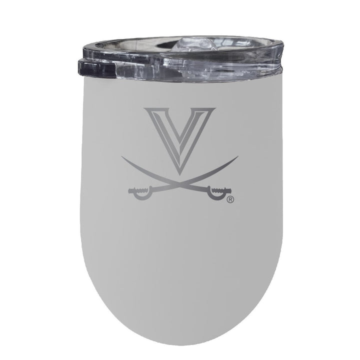 Virginia Cavaliers NCAA Laser-Etched Wine Tumbler - 12oz Stainless Steel Insulated Cup Image 1