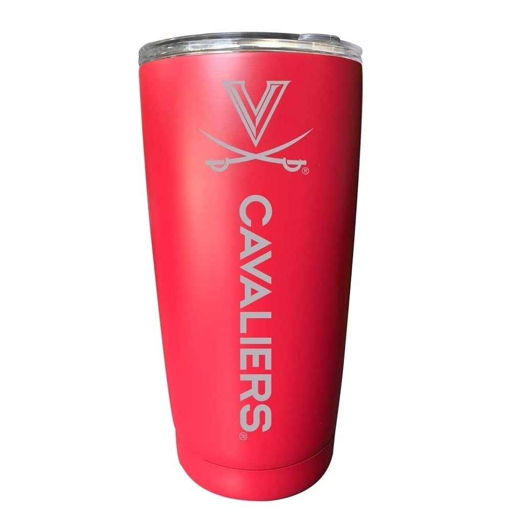 Virginia Cavaliers NCAA Laser-Engraved Tumbler - 16oz Stainless Steel Insulated Mug Choose Your Color Image 2