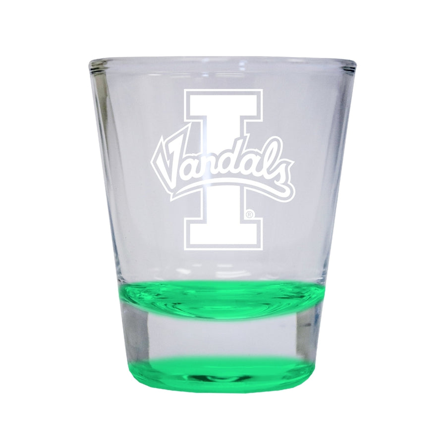 NCAA Idaho Vandals Collectors 2oz Laser-Engraved Spirit Shot Glass Green Image 1