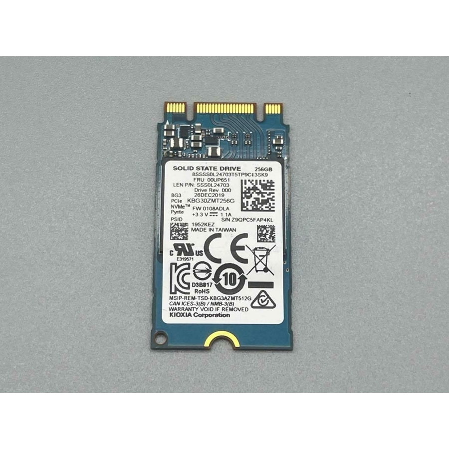 Lenovo 256GB SSD M.2 PCIe NVMe 00UP651 SSS0L24703 Image 1