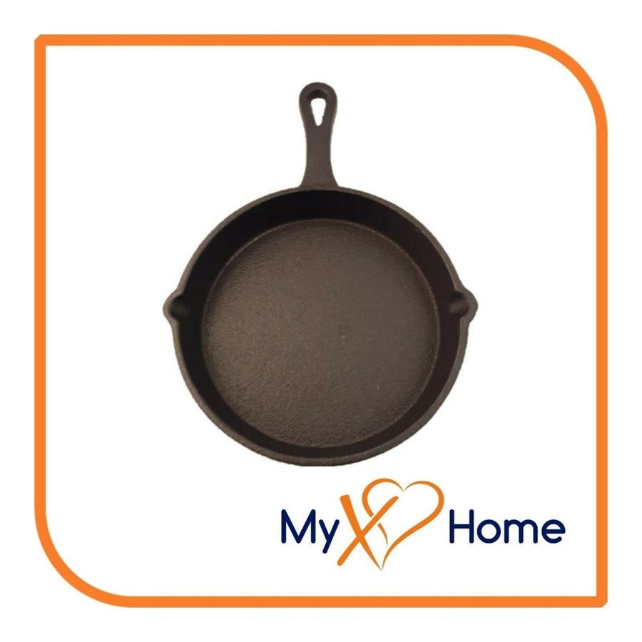 6" Round Cast Iron Frying Pan / Skillet with Handle by MyXOHome Image 1