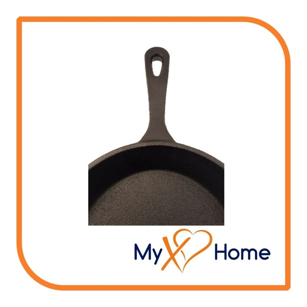 6" Round Cast Iron Frying Pan / Skillet with Handle by MyXOHome Image 2