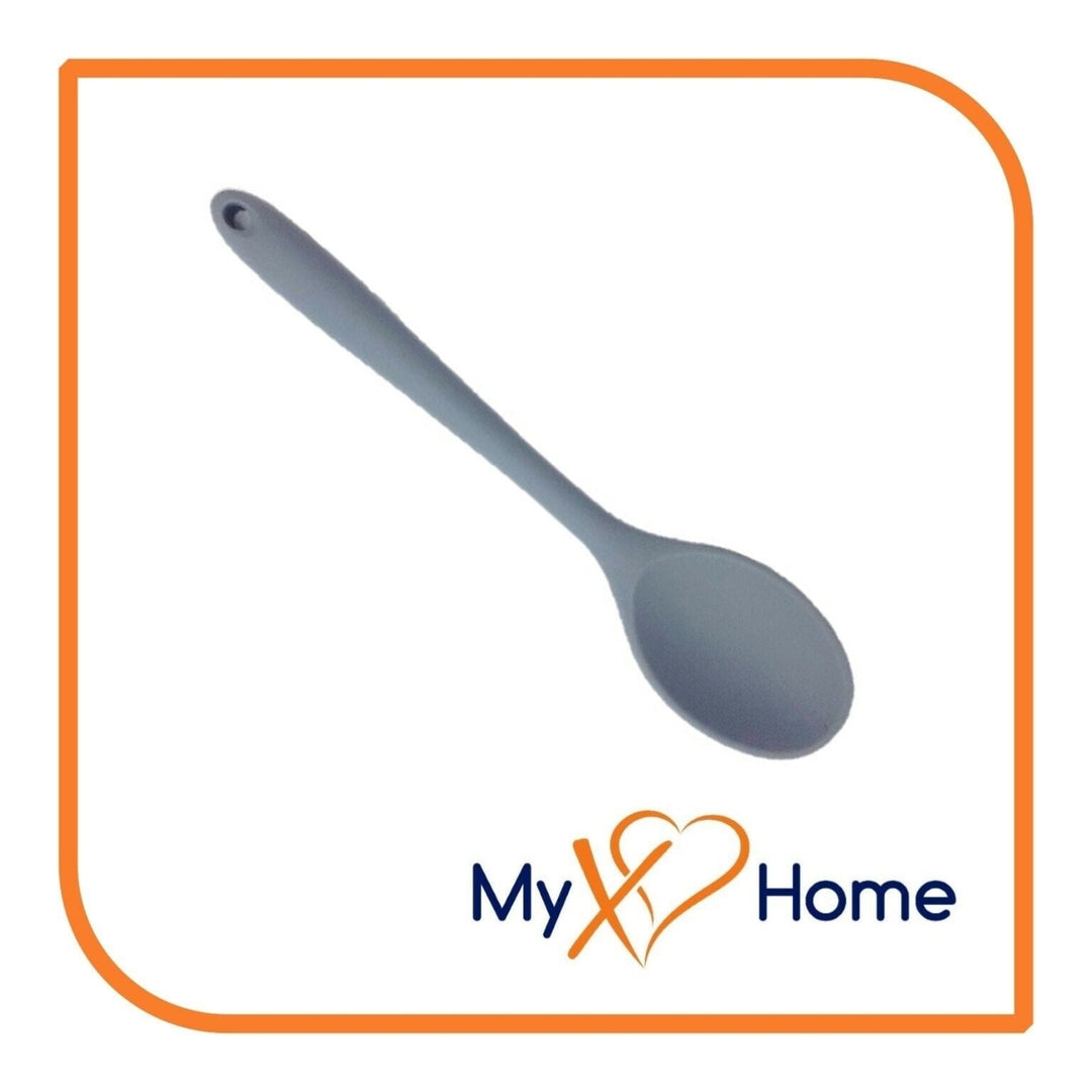 8" Gray Silicone Spoon by MyXOHome (124 or 6 Spoons) Image 8