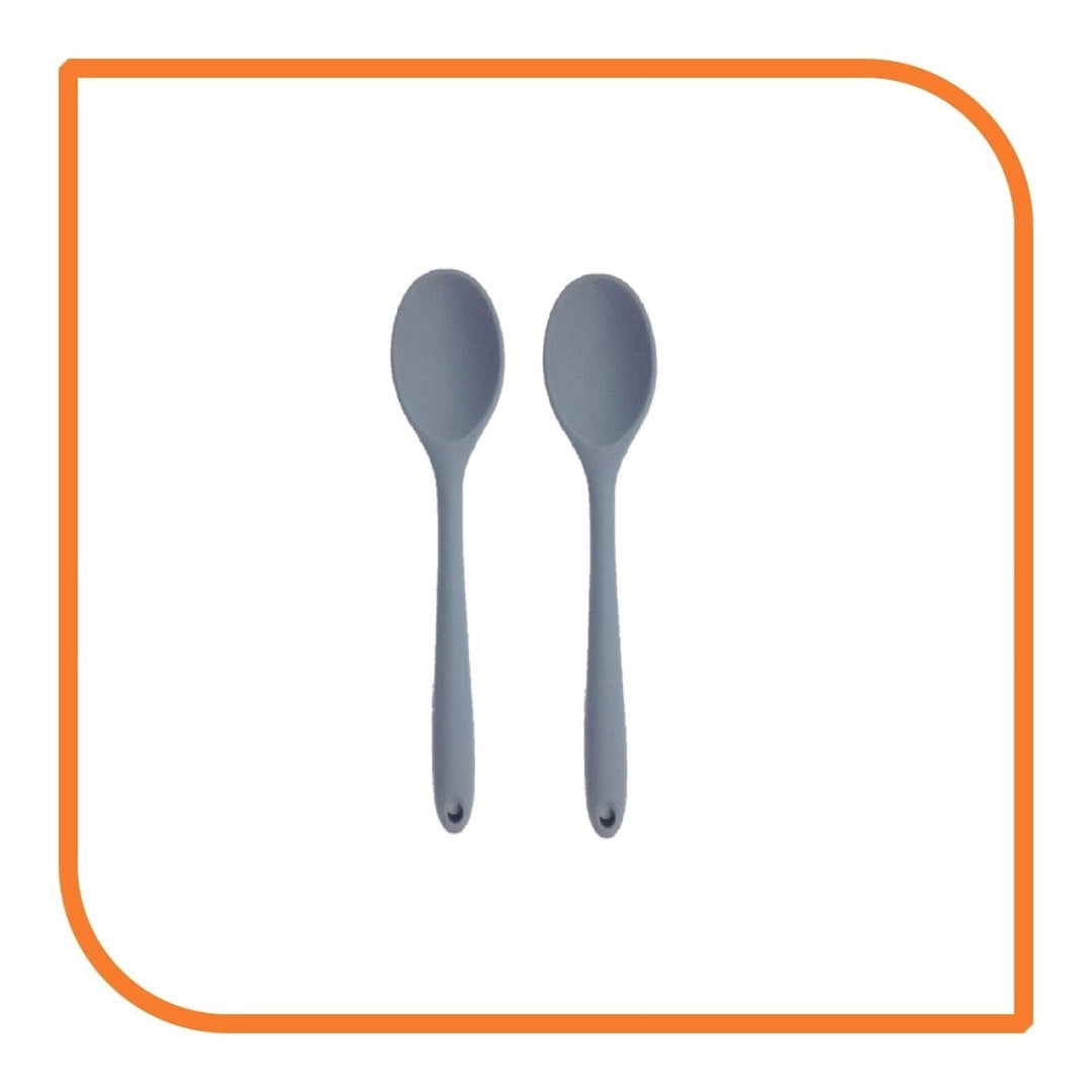 8" Gray Silicone Spoon by MyXOHome (124 or 6 Spoons) Image 12