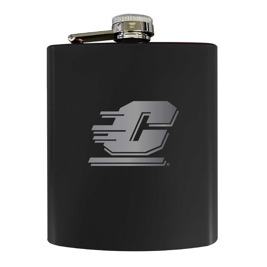 Central Michigan University Stainless Steel Etched Flask 7 oz - Officially LicensedChoose Your ColorMatte Finish Image 1