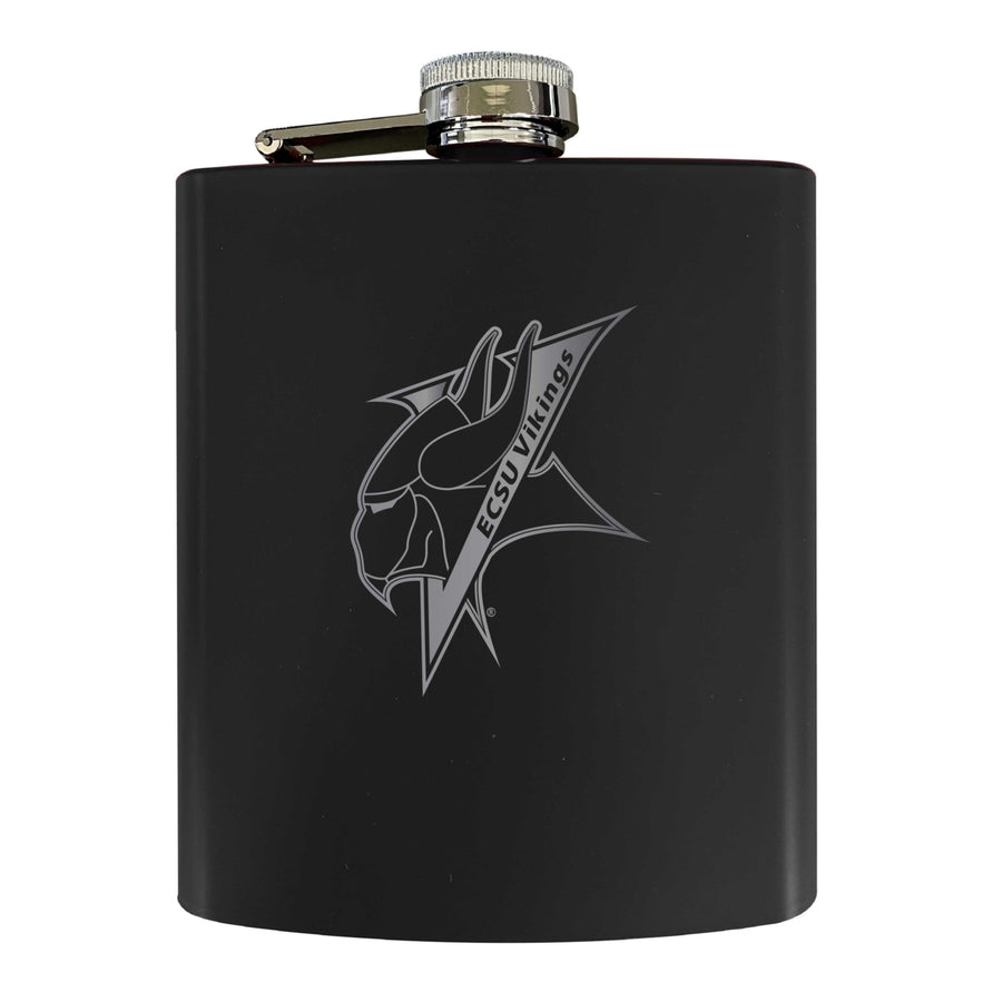 Elizabeth City State University Stainless Steel Etched Flask 7 oz - Officially LicensedChoose Your ColorMatte Finish Image 1