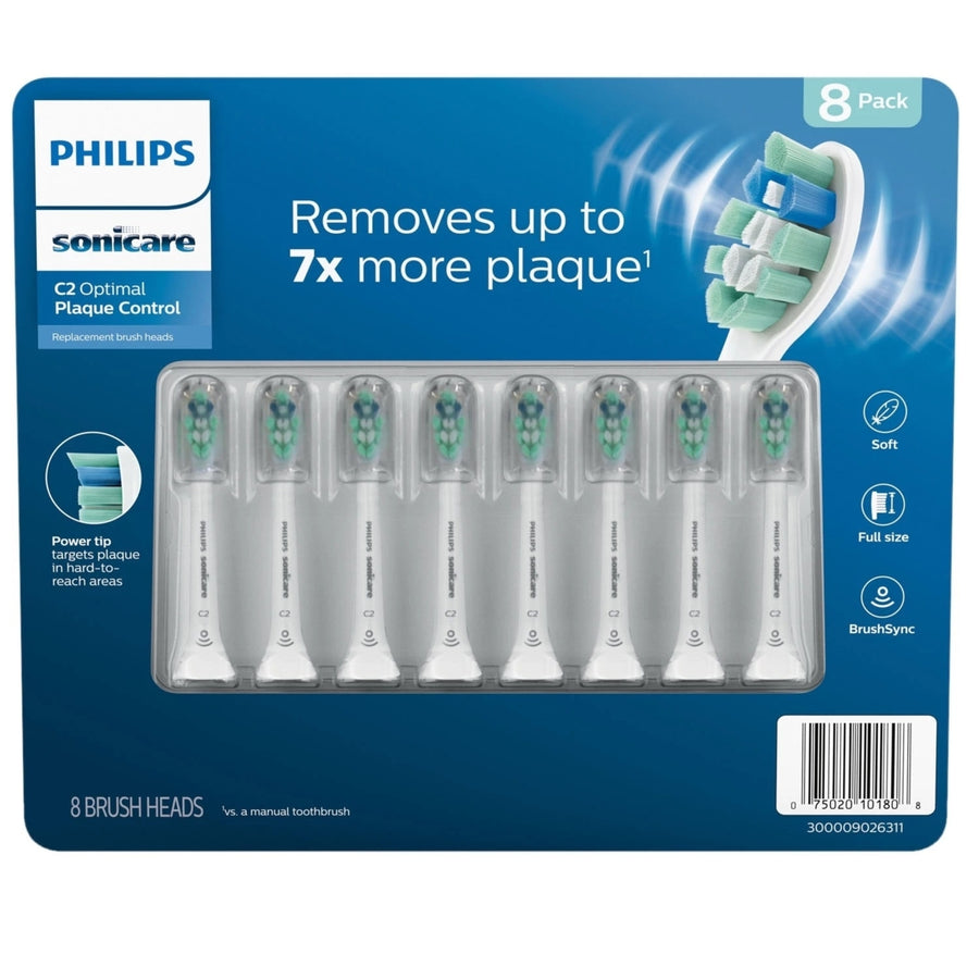 Philips Sonicare Optimal Plaque Control Replacement Brush Heads (8 Count) Image 1