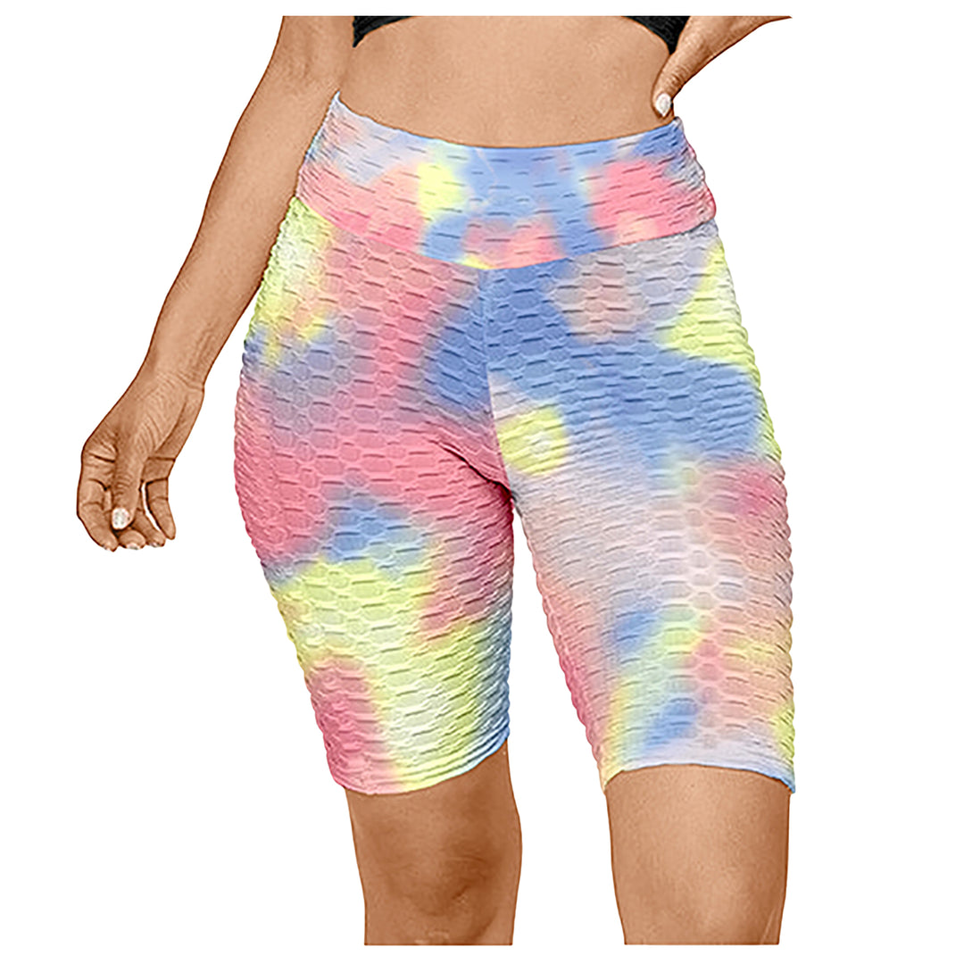 Multi-Pack Womens High Waisted Athletic Workout Yoga Biker Shorts Image 6