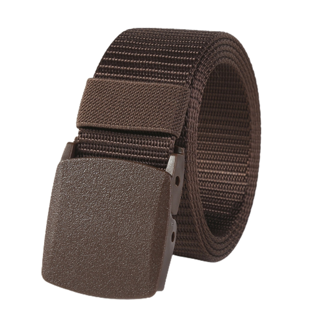 Belt Adjustable Exquisite Buckle Men Lightweight All Match Waist Belt for Daily Wear Image 4