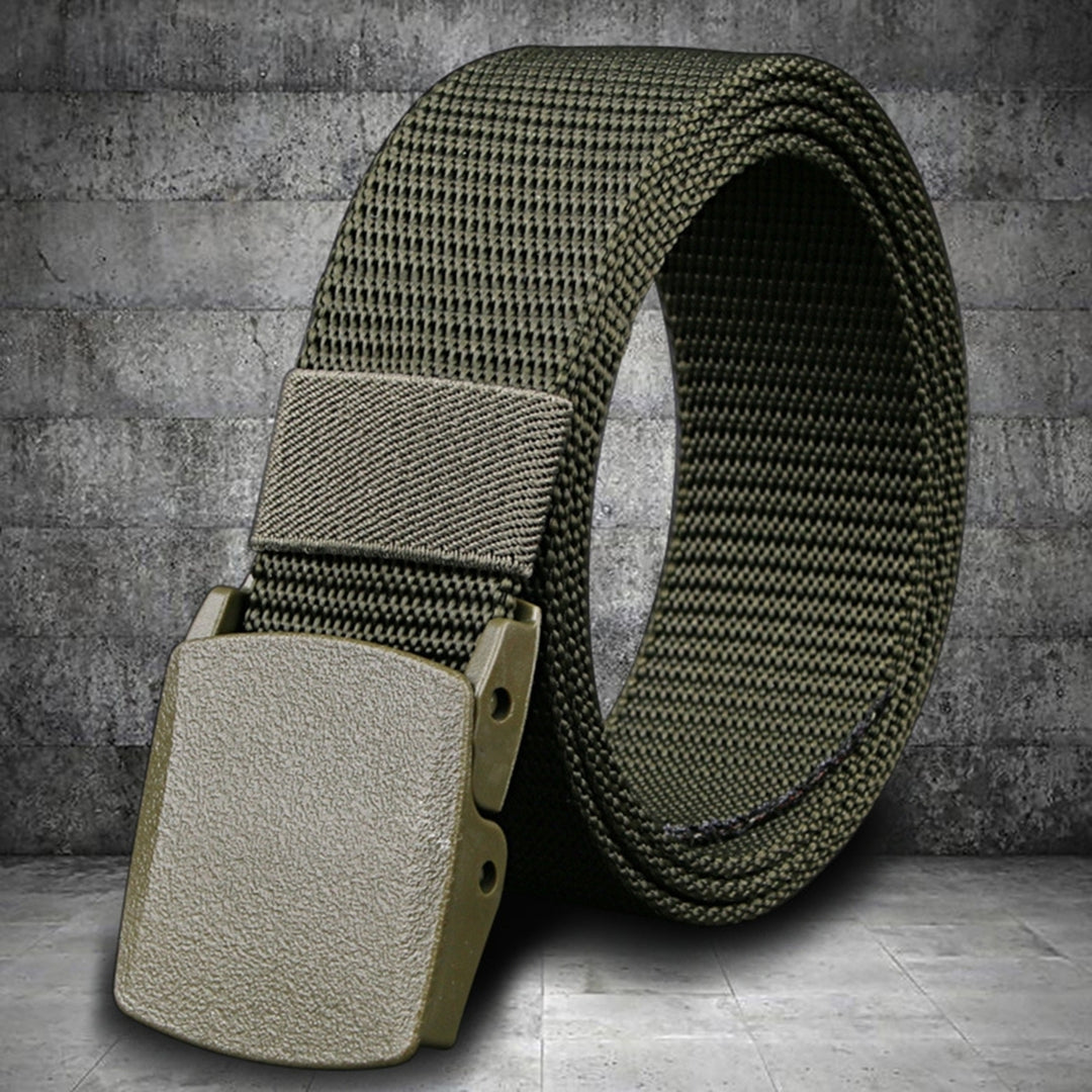 Belt Adjustable Exquisite Buckle Men Lightweight All Match Waist Belt for Daily Wear Image 10