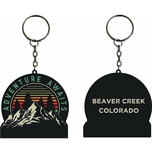 Beaver Creek Colorado Souvenir adventure awaits Metal Keychain Image 1