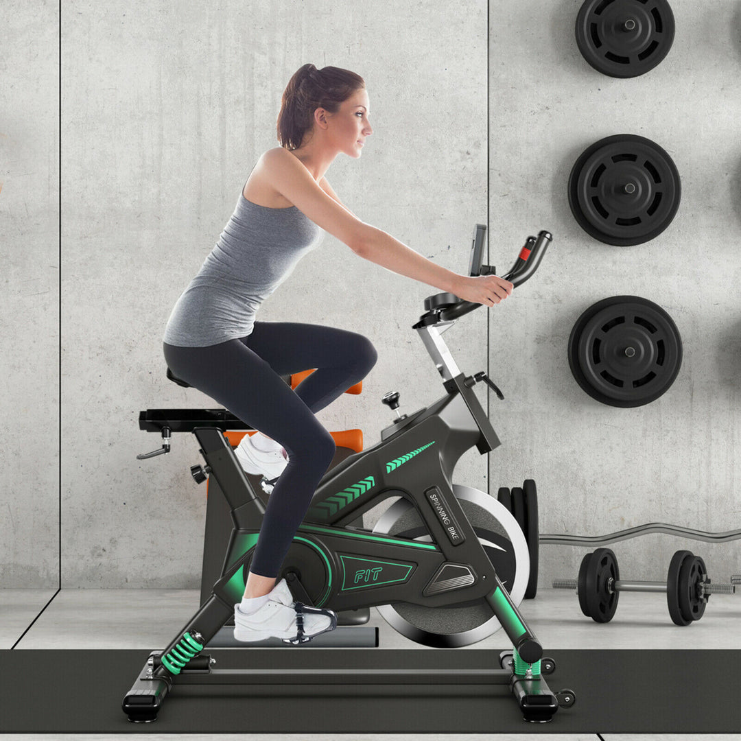 Stationary Exercise Bike Cycling Bike W/33Lbs Flywheel Home Fitness Gym Cardio Image 3