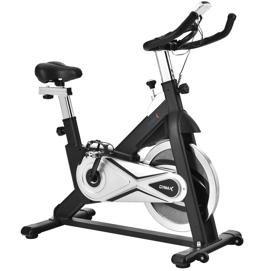 Stationary Exercise Bike Fitness Cycling Bike W/40 Lbs Flywheel Home Gym Cardio Image 1