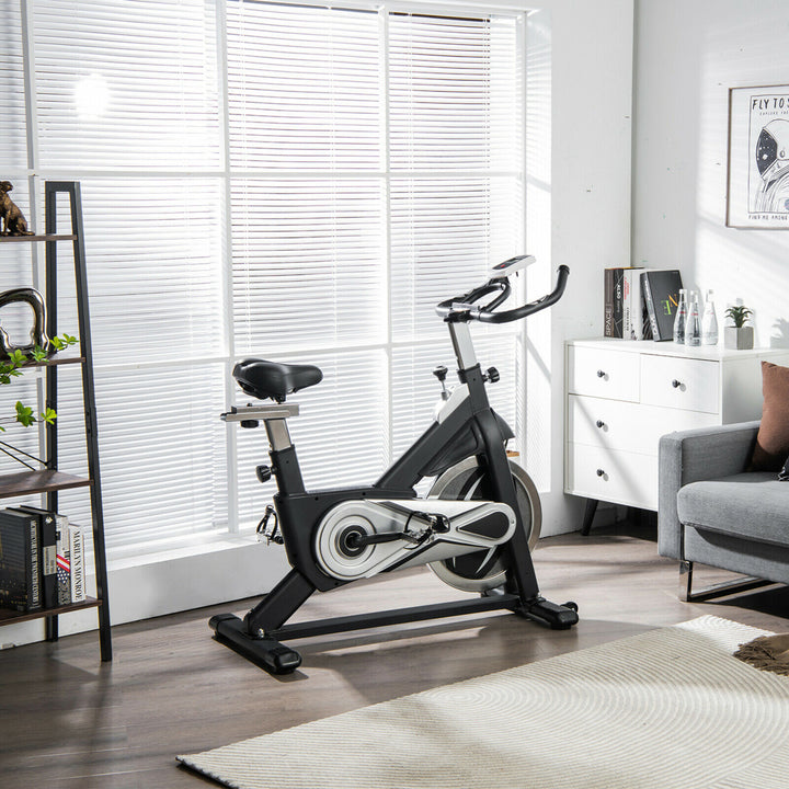 Stationary Exercise Bike Fitness Cycling Bike W/40 Lbs Flywheel Home Gym Cardio Image 3