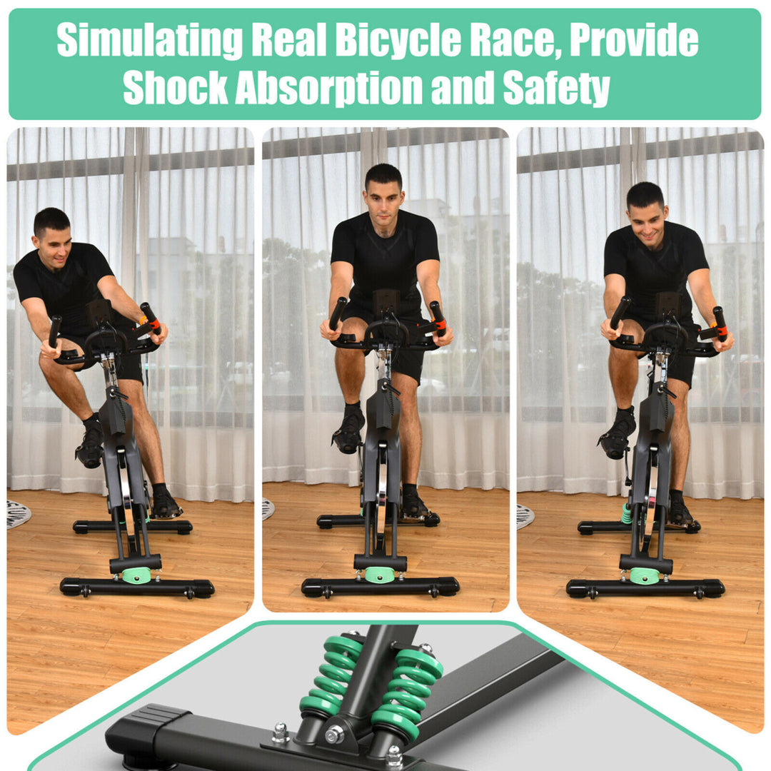 Stationary Exercise Bike Cycling Bike W/33Lbs Flywheel Home Fitness Gym Cardio Image 7