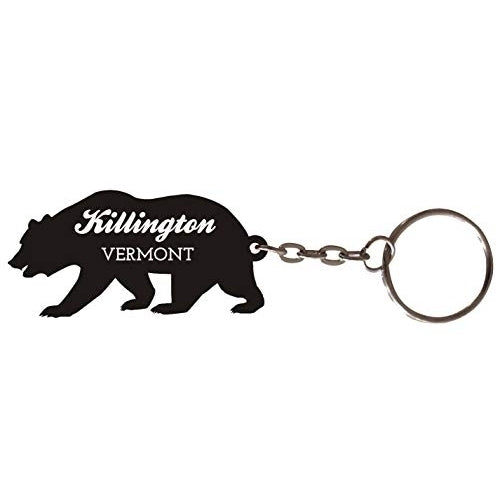 Killington Vermont Souvenir Metal Bear Keychain Image 1