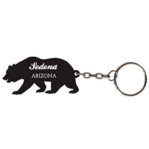Sedona Arizona Souvenir Metal Bear Keychain Image 1