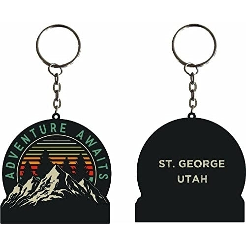 St. George Utah Souvenir adventure awaits Metal Keychain Image 1