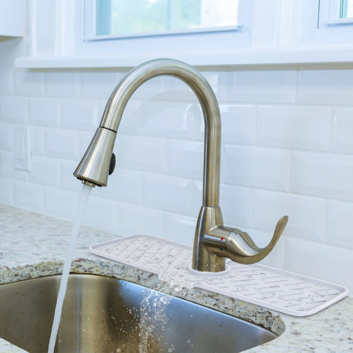 Silicone Faucet Mat Kitchen Sink Splash Guard Drain Mat Drying Pad Kitchen Mat Bathroom Drip Catcher Image 8