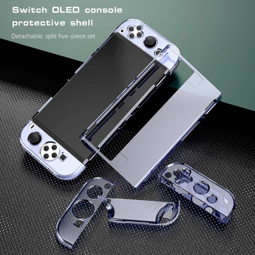 navor case for Nintendo Switch OLED 7,Switch OLED and Joycon Controller,with 1 Screen Protector and 4 Thumb Grips Image 4