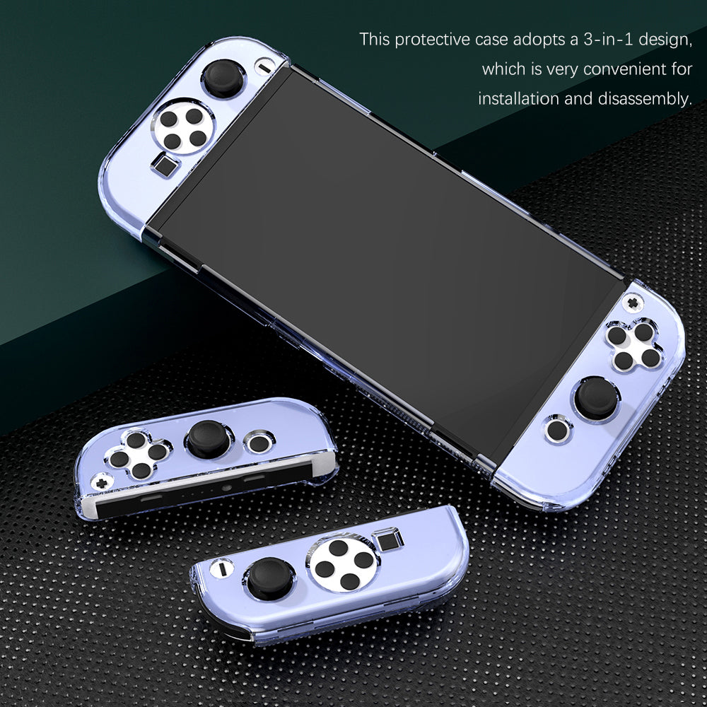 navor case for Nintendo Switch OLED 7,Switch OLED and Joycon Controller,with 1 Screen Protector and 4 Thumb Grips Image 6