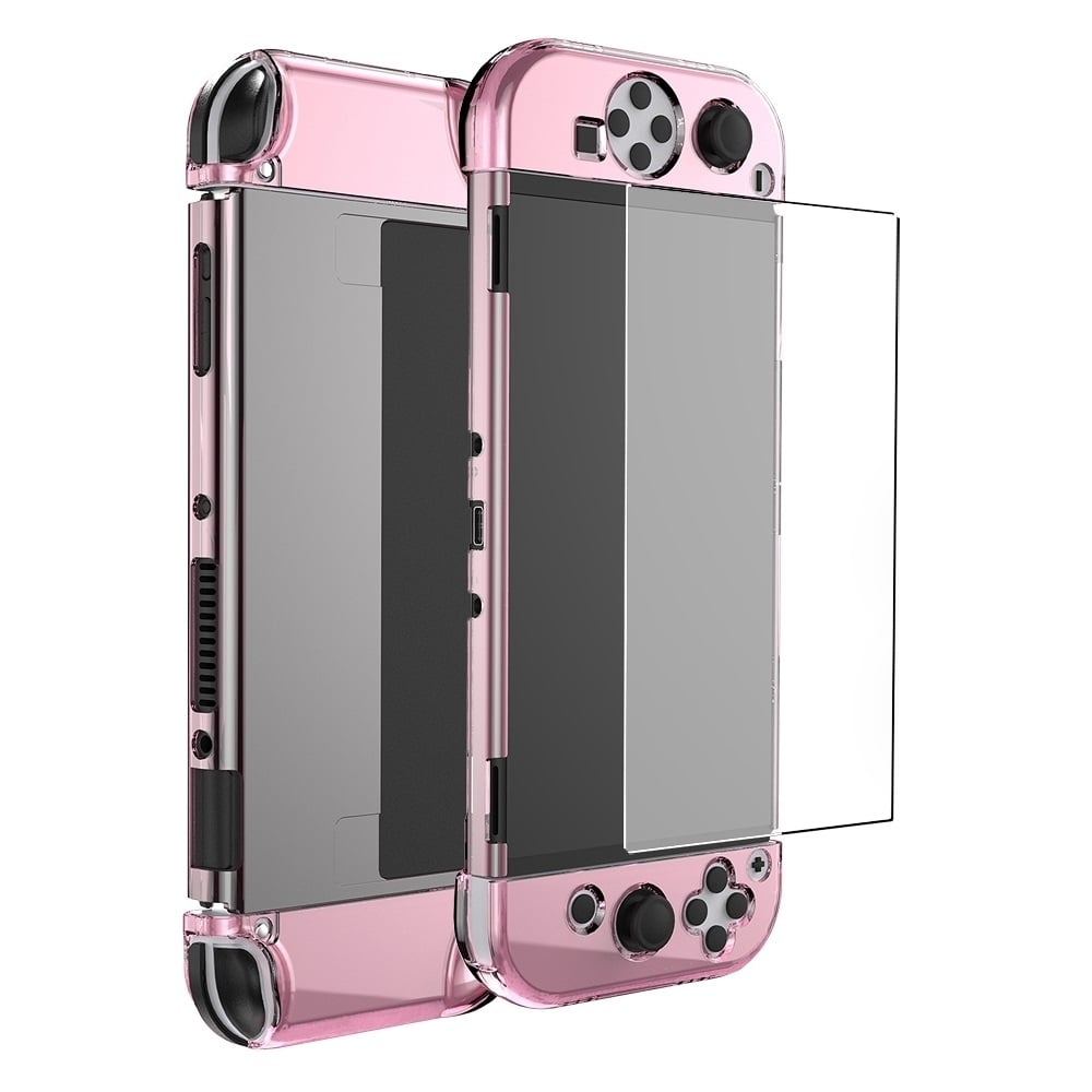 navor case for Nintendo Switch OLED 7,Switch OLED and Joycon Controller,with 1 Screen Protector and 4 Thumb Grips Image 1