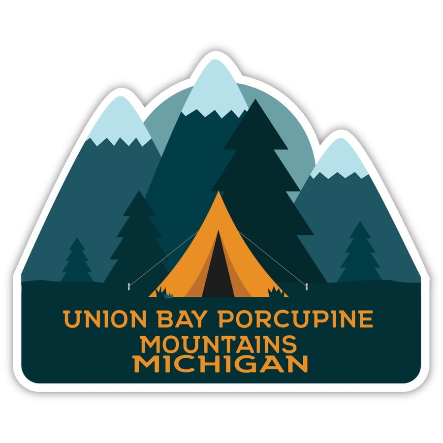 Union Bay Porcupine Mountains Michigan Souvenir Decorative Stickers (Choose theme and size) Image 1