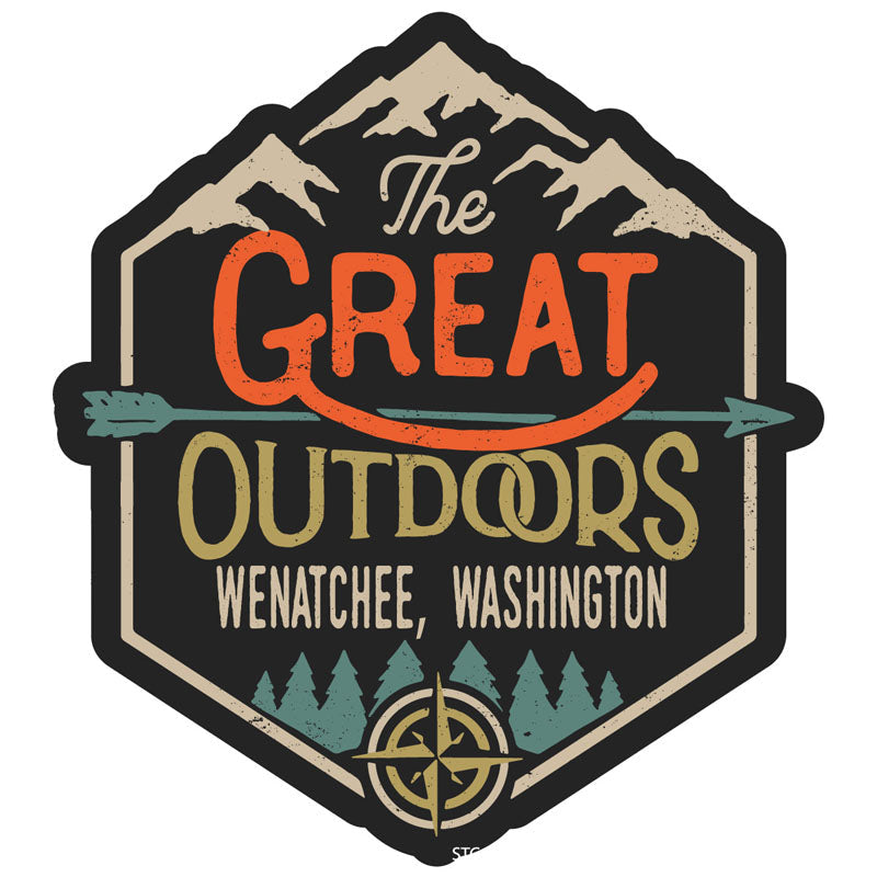 Wenatchee Washington Souvenir Decorative Stickers (Choose theme and size) Image 1