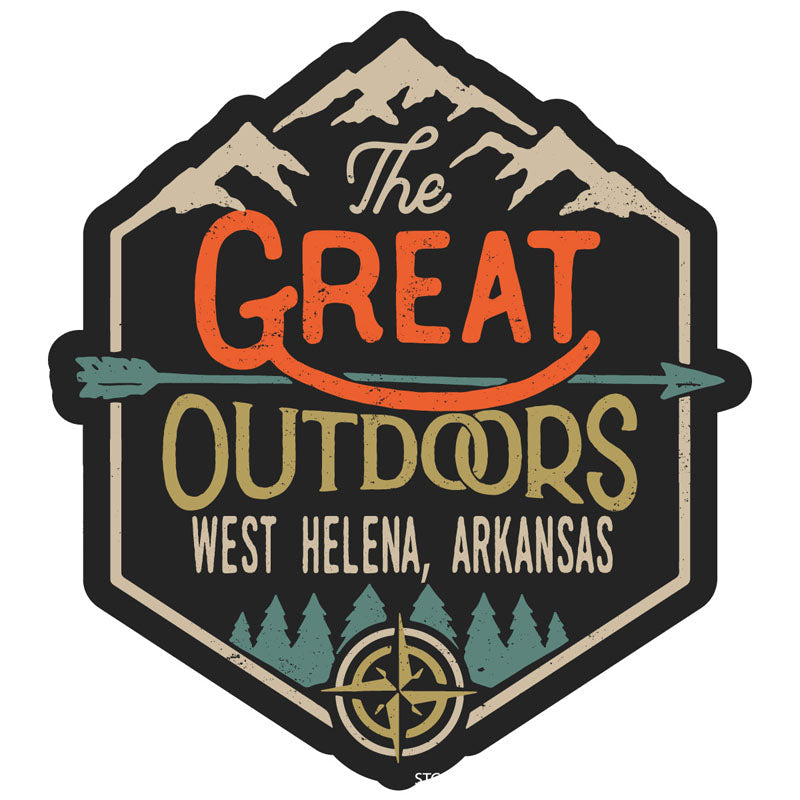 West Helena Arkansas Souvenir Decorative Stickers (Choose theme and size) Image 1