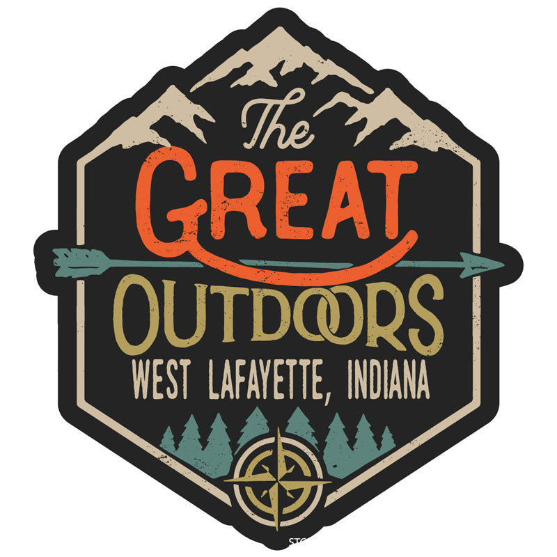 West Lafayette Indiana Souvenir Decorative Stickers (Choose theme and size) Image 3