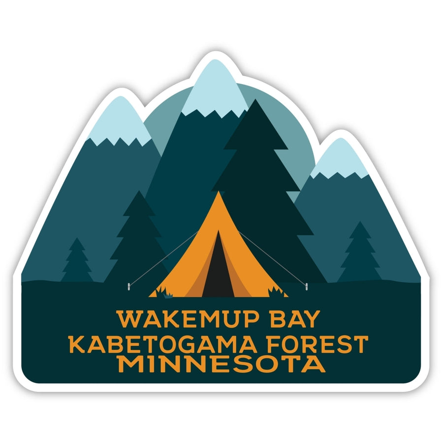 Wakemup Bay Kabetogama Forest Minnesota Souvenir Decorative Stickers (Choose theme and size) Image 1