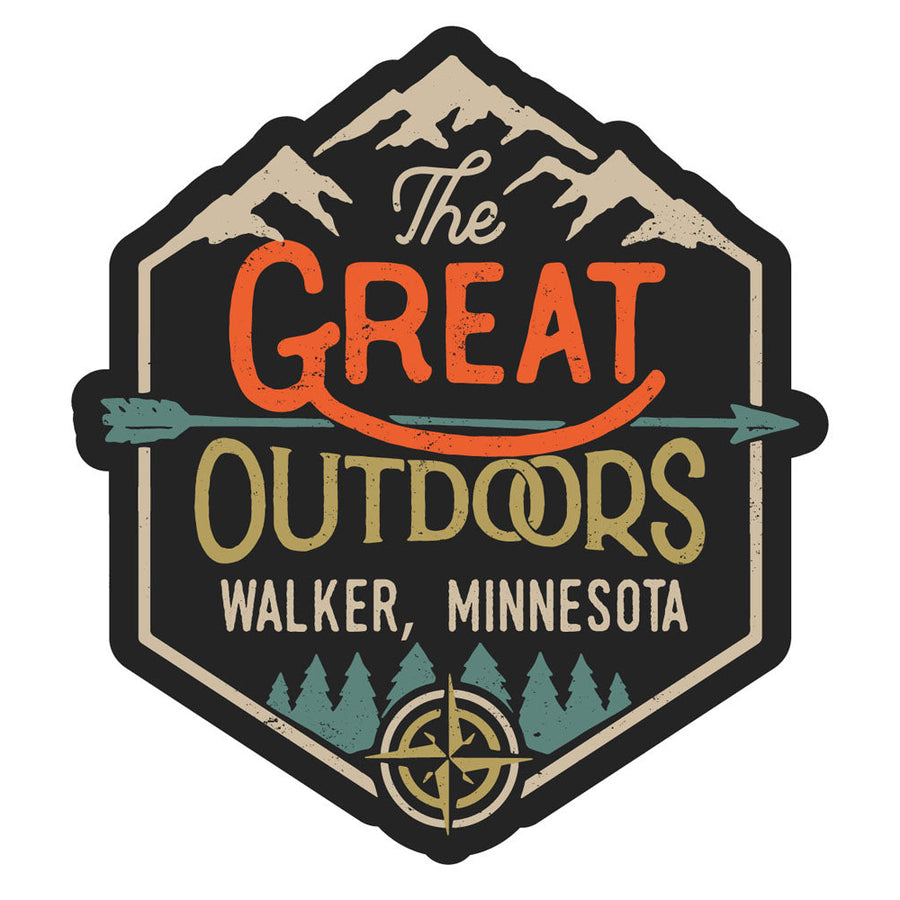 Walker Minnesota Souvenir Decorative Stickers (Choose theme and size) Image 1