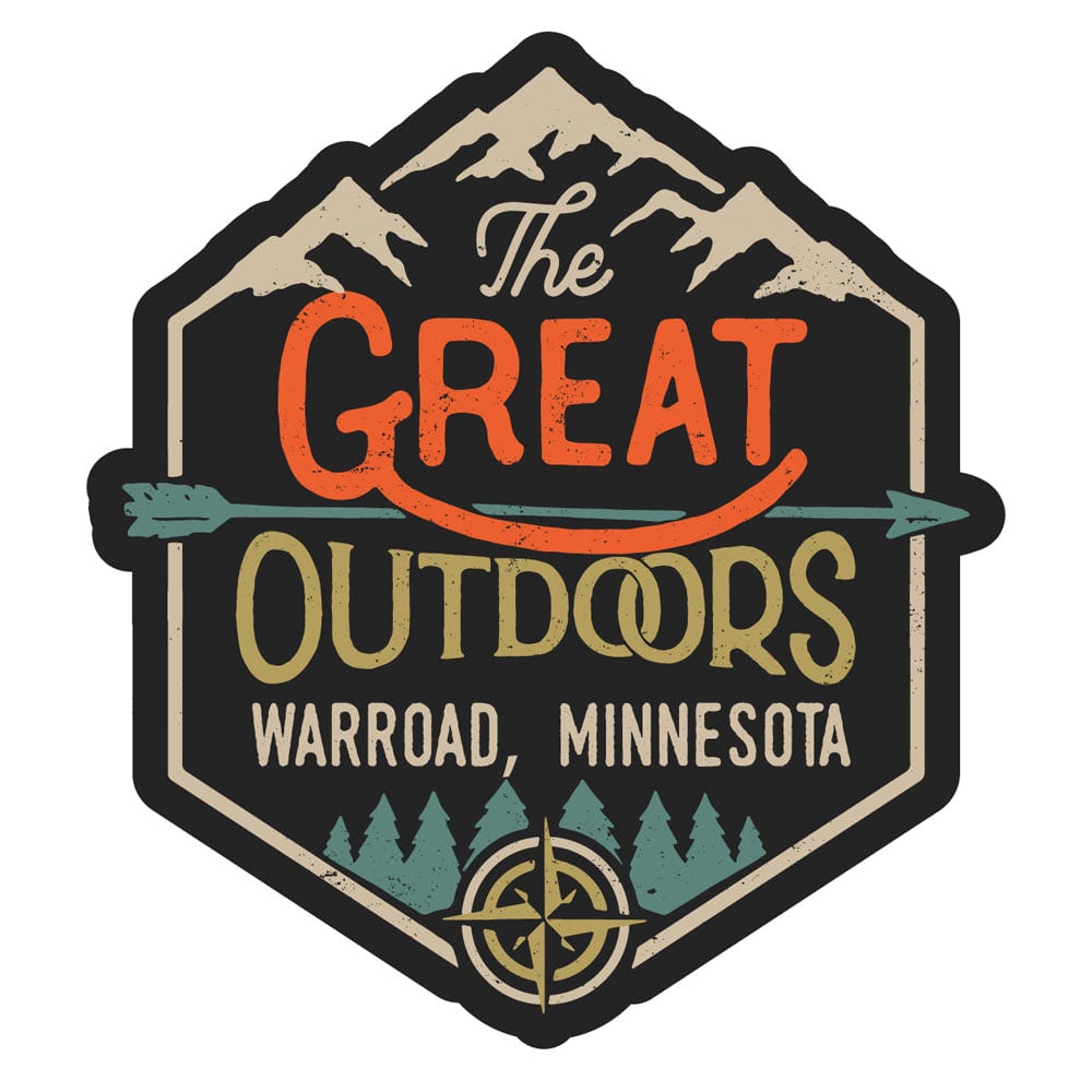 Warroad Minnesota Souvenir Decorative Stickers (Choose theme and size) Image 1