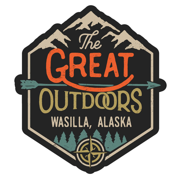 Wasilla Alaska Souvenir Decorative Stickers (Choose theme and size) Image 3