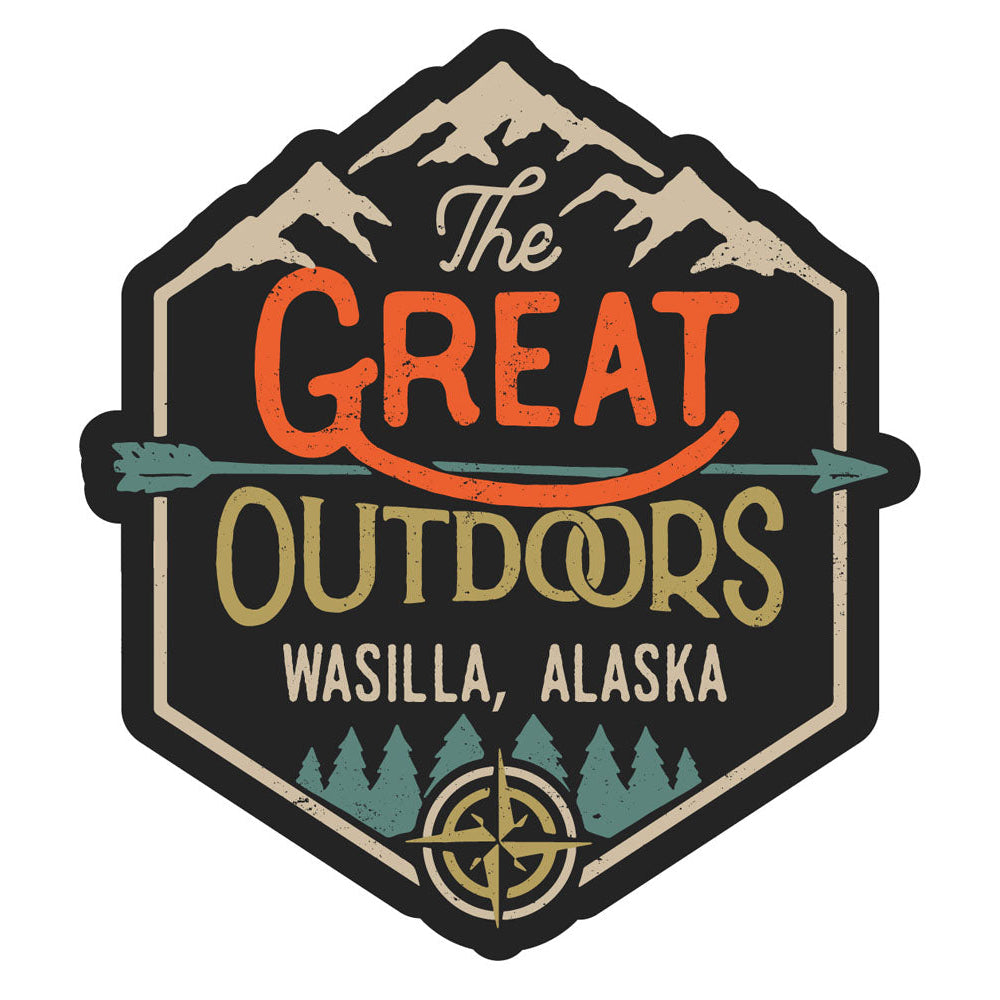 Wasilla Alaska Souvenir Decorative Stickers (Choose theme and size) Image 1