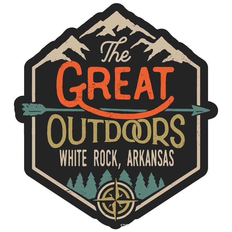 White Rock Arkansas Souvenir Decorative Stickers (Choose theme and size) Image 1