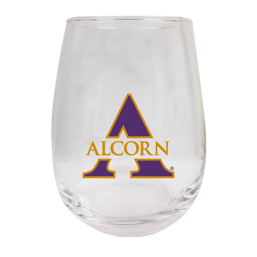 Alcorn State Braves Stemless Wine Glass - 9 oz.  Officially Licensed NCAA Merchandise Image 1