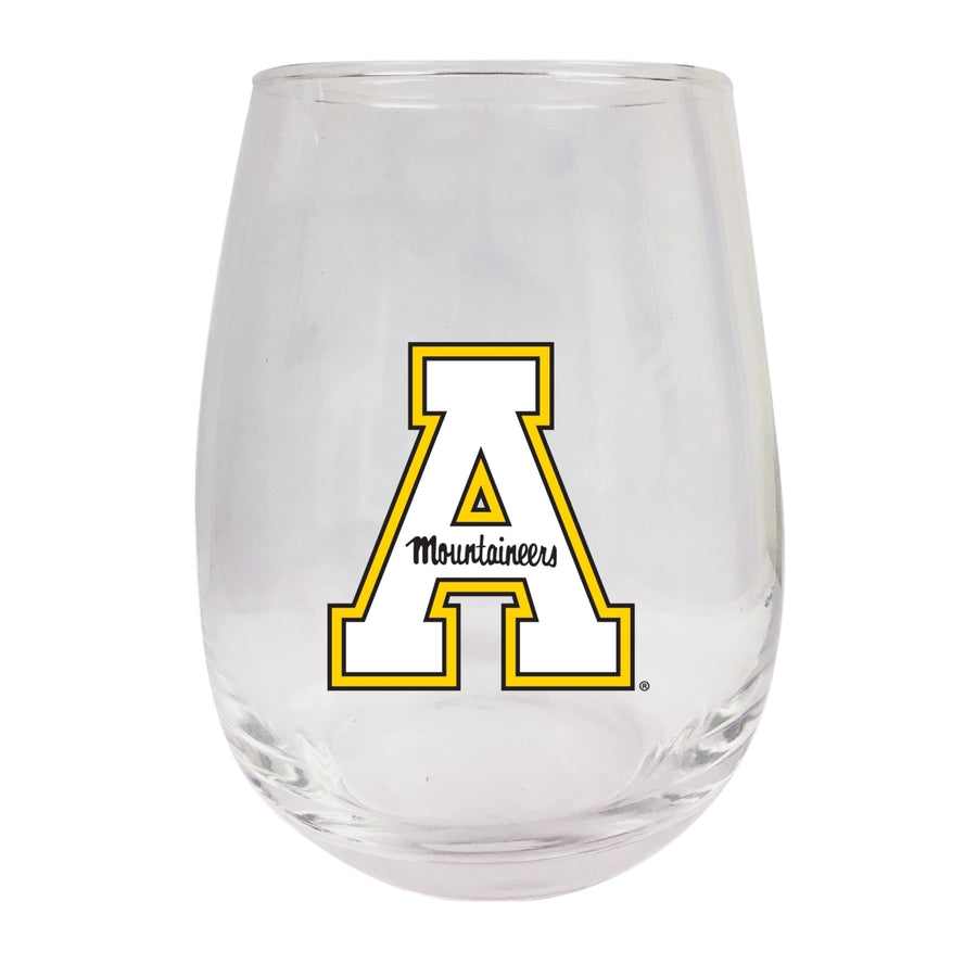 Appalachian State Stemless Wine Glass - 9 oz.  Officially Licensed NCAA Merchandise Image 1
