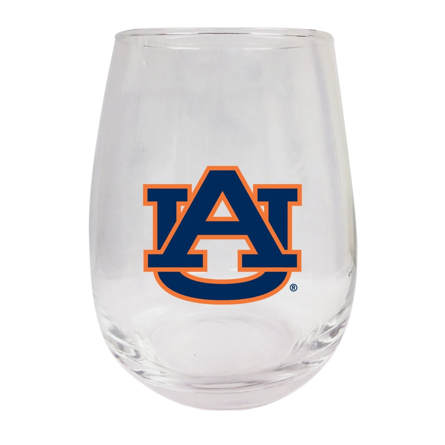 Auburn Tigers Stemless Wine Glass - 9 oz.  Officially Licensed NCAA Merchandise Image 1